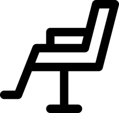 Hairdresser Chair Sketch Style Svg Vector, Free Vectors File